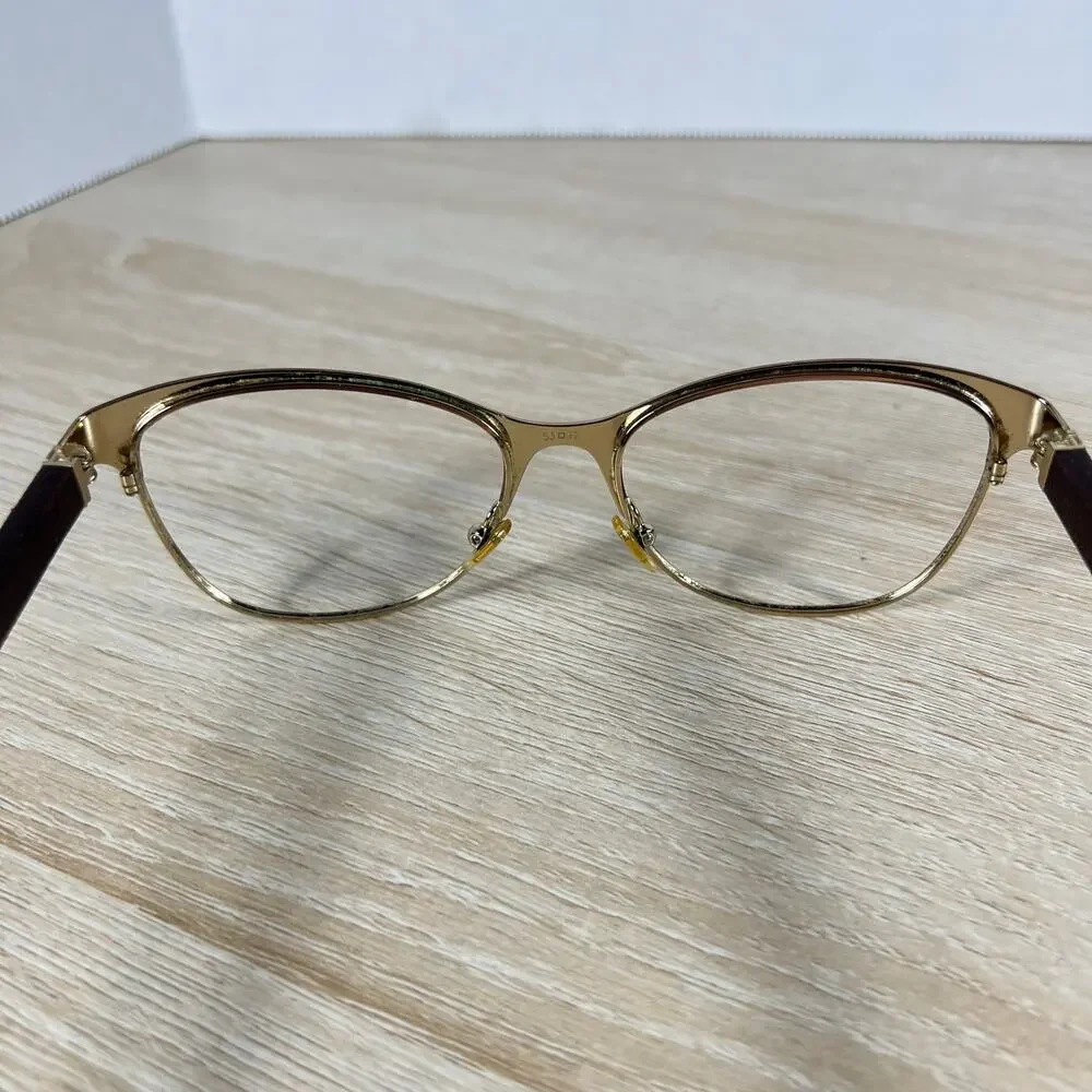Versace Mod.1233-Q 1344 Eyeglasses Brown Metal Frames Only 53-17